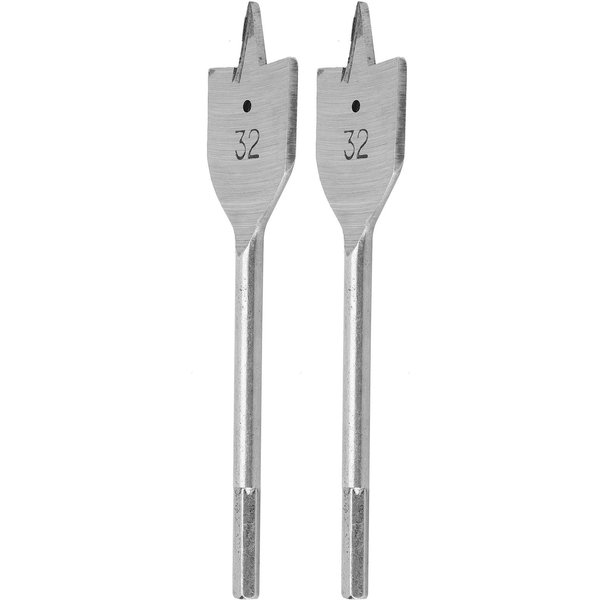 Juego De 2 Brocas Planas Para Madera, Barrena De Pala, Herramientas Para Abrir Agujeros En CarpinteríA, 32 Mm-image
