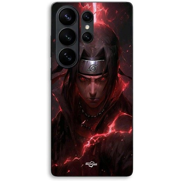 Funda Para Samsung Galaxy S26 Ultra Itachi Uchiwa Anime 3D Fanart Maniacase Negro-image