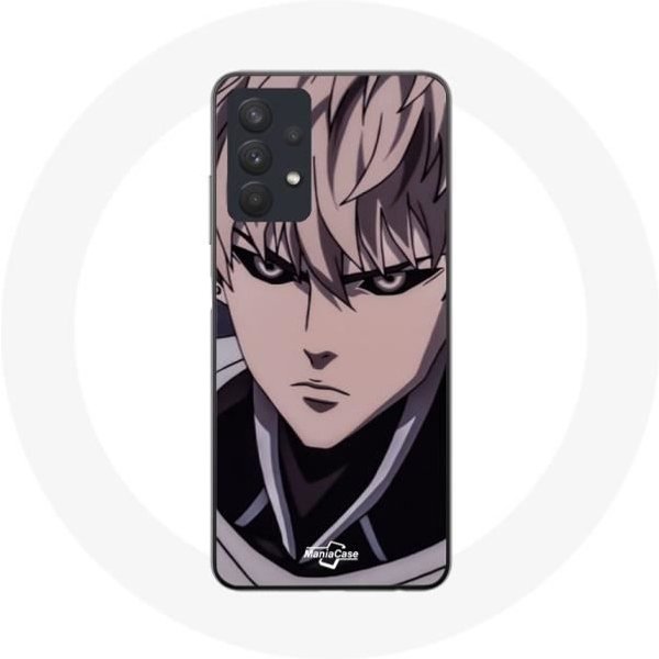 Funda - Maniacase - Samsung Galaxy A32 5G - Manga Genos One Punch Man - Flexible - Blanca-image