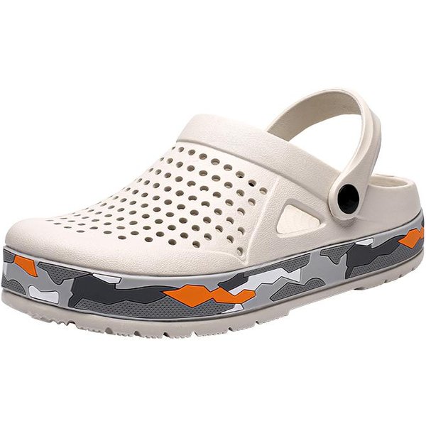Oferta Zuecos De Marca Sandalias Para Hombre Zapatos Casuales EVA Ligeras Sandalias Unisex Zapatos Coloridos Para Verano Playa 40 Gray-image