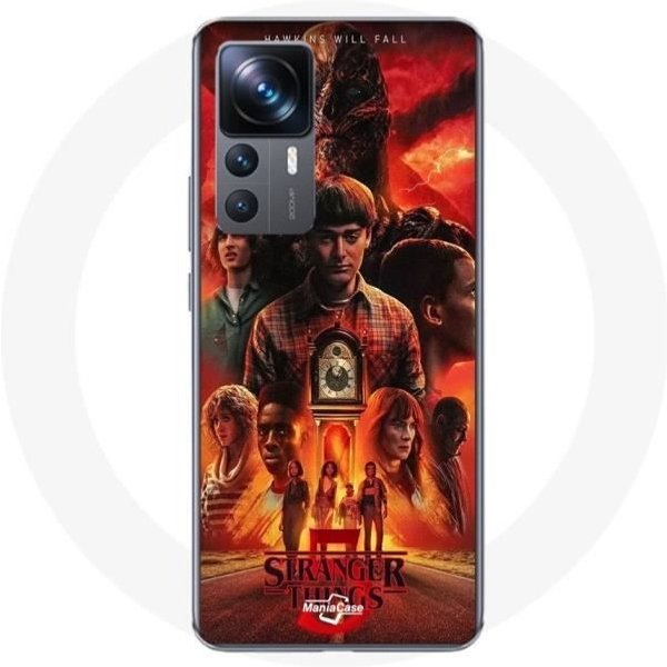 Funda - Maniacase - Xiaomi 12T - Flexible - Negra - Stranger Things Temporada 5-image