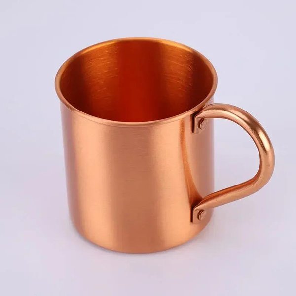 Kubek Ze Stali Nierdzewnej 450 Ml 16 Uncji TrwałE Miedziane Kubki Do Piwa Kubek Do Kawy Kubek Na Mleko Miedziany Kieliszek Do Koktajli Whiskey Naczynia Do Picia 301-400Ml Red-image
