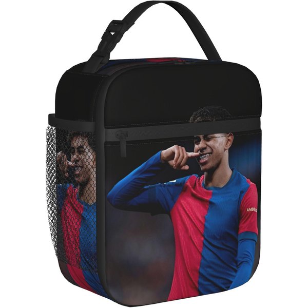 Lamine Y-Yamal Izolowane Torby Na Lunch DużA Pojemność Pojemnik Na PosiłEk PiłKarski Torba ChłOdząCa Torba Tote Lunch Box Biuro Podróż Pouch Bento One Size-image