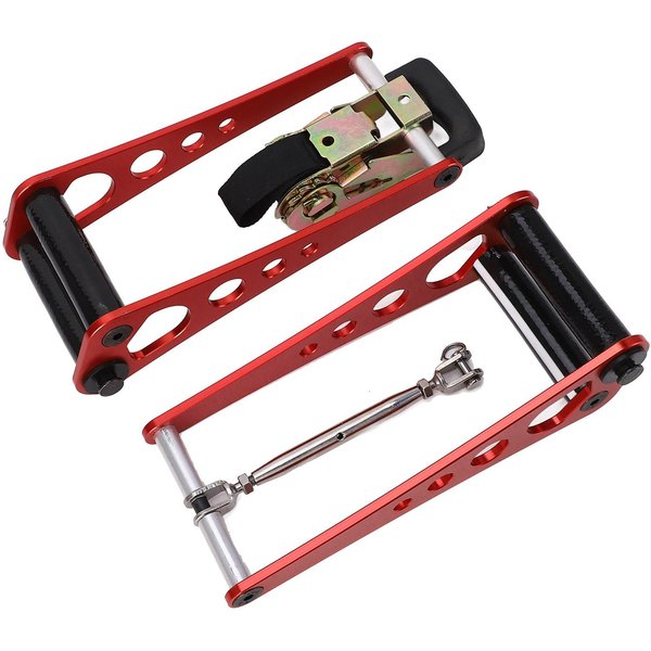 Prensa Para Arco Compuesto De Tiro Con Arco PortáTil De Mano Accesorios Para Arco Compuesto AleacióN De Aluminio Rojo-image