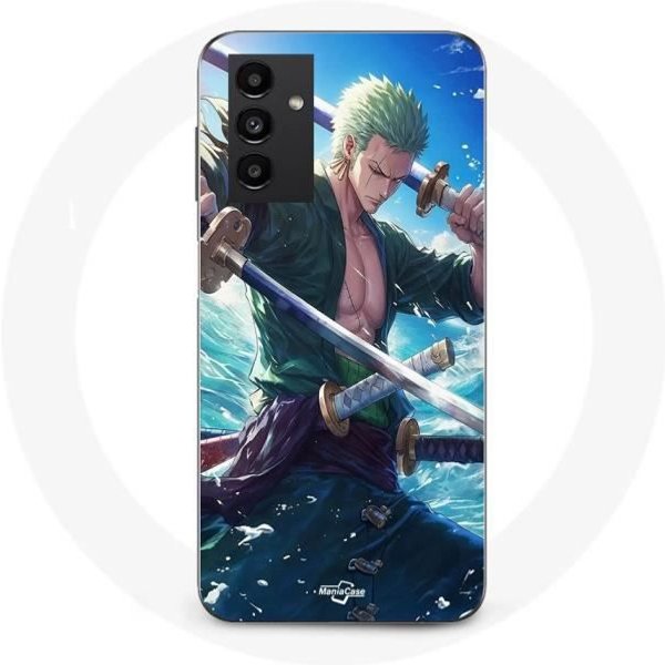 Funda - Samsung - Galaxy A14 5G - One Piece Roronoa Zoro - Flexible - Azul-image