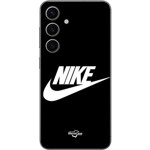 Etui Na Telefon - Maniacase - Samsung Galaxy S25 - Logo Nike - Silikon Tpu - Czarne Czarny-image