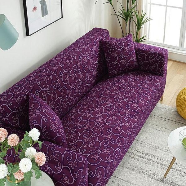 Funda De Sofá EláStica Con Todo Incluido, Funda De Toalla Para Sofá Con ImpresióN General Para Las Cuatro Estaciones, Funda Para Sofá De Esquina Para El Hogar Y Sala De Estar, 1/2/3/4 Plazas 1-Seat 90-140Cm 1PC-image