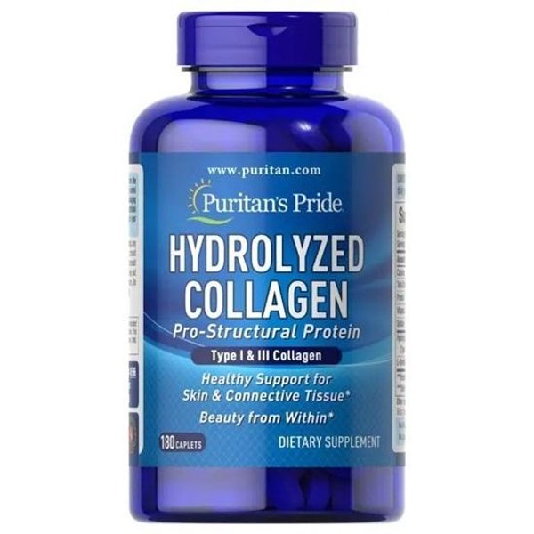 Puritan's Pride Hydrolizowany Kolagen 1000 Mg, 180 KapsułEk-image