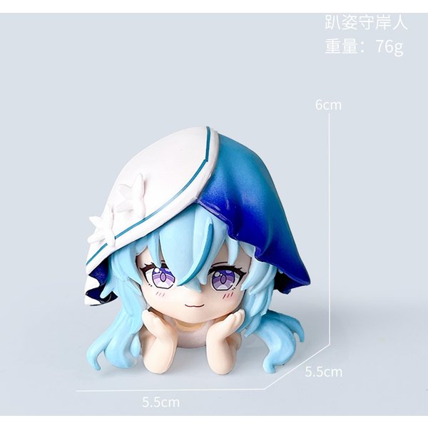 Genshin Impact Wuthering Waves Figurki Wersja Q Camellya Aemeath Furina Shiroko The Shorekeeper Zabawka Kolekcjonerska Do Gry Anime-image