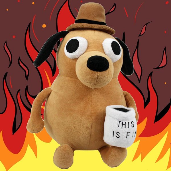 Este Es Un Perro De Peluche Meme Taza De Café Perrito De Peluche Figura Animal De Peluche MuñEca Suave Regalo Para NiñOs CumpleañOs NiñOs Fans-image