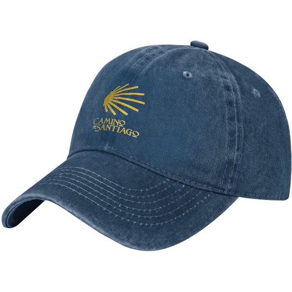 Dobre Kapelusze Bejsbolowe Camino De Santiago Zniszczona BawełNa Compostela Peregrino Snapback Kapelusz Treningi Regulowane Dopasowanie Kapelusze Czapka One Size-image