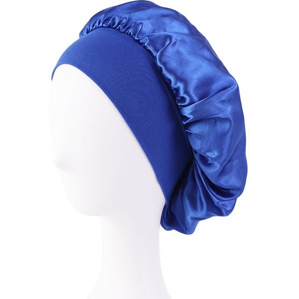 Gorro De Dormir De Ala Ancha De SatéN Nuevo, Gorro Sedoso Para Envolver El Cabello Para Dormir, Gorro Para Dormir Con Banda EláStica Suave, Gorro Para Peinar, Herramienta Para Envolver El Cabello-image