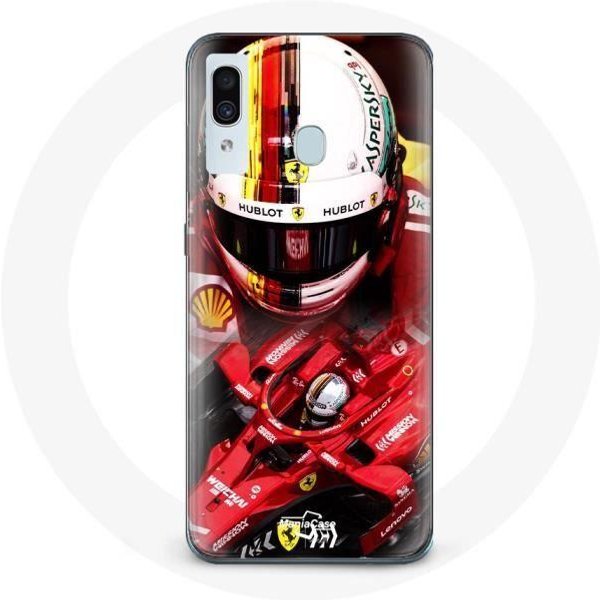 Funda - FóRmula 1 - Sebastian Vettel - Samsung Galaxy A40 - Roja - Flexible Rojo-image