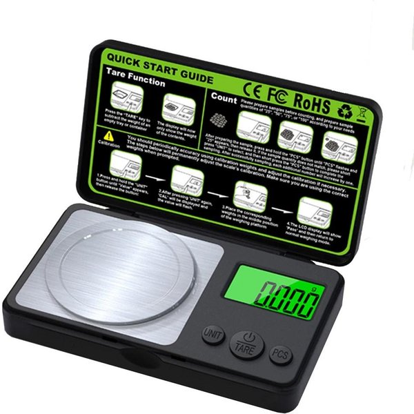 Balanza Digital Mini De Alta PrecisióN 0.001G Balanzas De Miligramos Para JoyeríA Balanza PortáTil De Cocina Para Hornear Balanza De Miligramos 50/100G Balanzas Con Pantalla ElectróNica 50G/0.001G-image