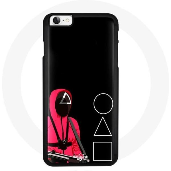 Funda Iphone 4 - Maniacase - MáScara Squid Game - Flexible - Negra - Mixta-image