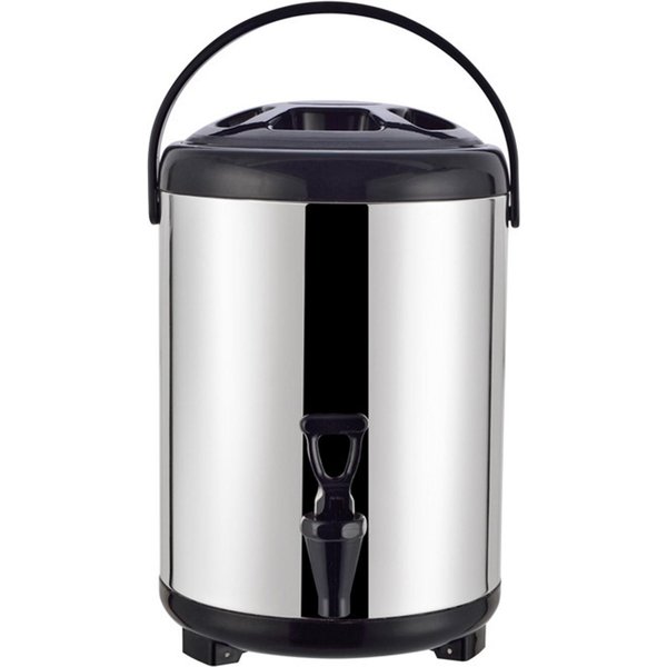 Cubo Dispensador De Bebidas FríAs Y Calientes Aislado Dispensador De Bebidas De Acero Inoxidable Con Grifo Para 8L 26Cm/10.2In-image