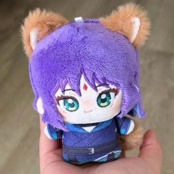 Anime JaponéS Princesa CóSmica Kaguya VersióN Q Bordado Facial MuñEco Suave De Peluche Colgante Para Cremallera De Maleta Regalos De GraduacióN-image