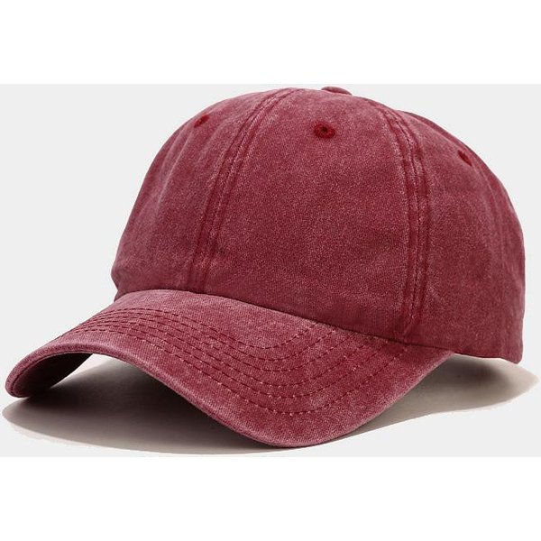 Nowe Haftowane Pasma GóRskie MęSkie Damskie Czapki Baseballowe Regulowane Snapback Czapki Hip Hopowe Modne Czapki Tata Bone Garros (Wine Red,Adjustable)-image