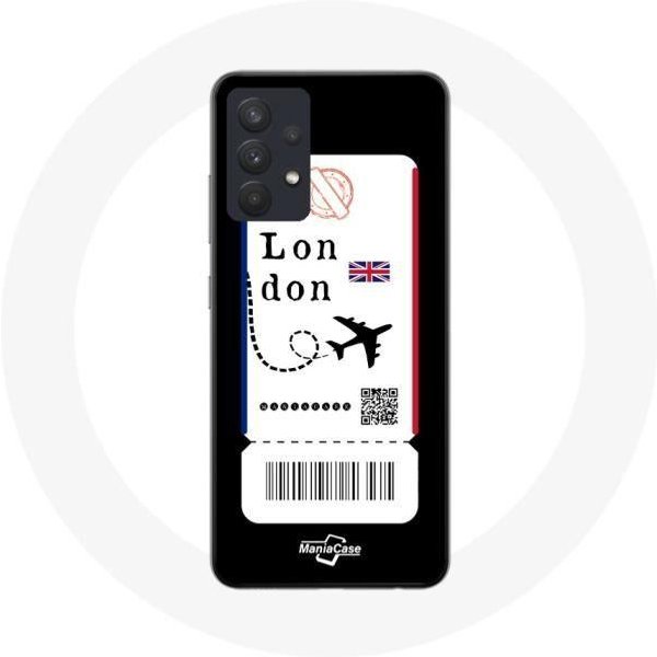 Coque Pour Samsung Galaxy A13 5G Billet D'avion London-image