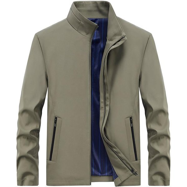 Chaqueta De Hombre De Primavera Y OtoñO, Nueva Chaqueta Informal De Negocios Con Solapa Suelta Para Hombre De Mediana Edad, Fina Y Superior 3XL Gray-image