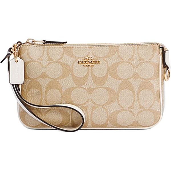 Torebka KopertóWka Coach Nolita 19 Klasyczny Monogram Pokryte PłóTno I SkóRa Damska KopertóWka BeżOwa Khaki C3308-IMDQC Basic Set (Bag+Dust Bag) Beige-image