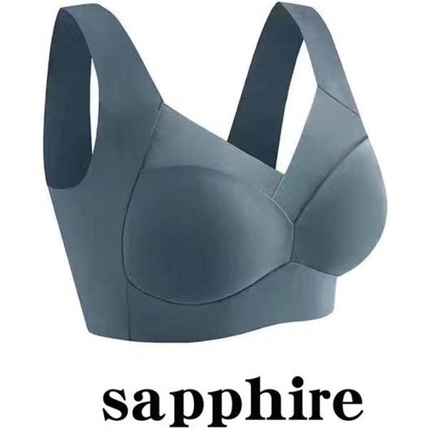 Seksowny Top Biustonosz Bezszwowy Plus Rozmiar Biustonosze Bez PlecóW Push Up Kobiety Bezprzewodowy Biustonosz Bielizna Damska Sportowy Biustonosz Bez Fiszbin Bez Ramki L(40-50Kg) Gray-image