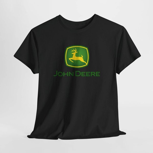 Camisetas Para Hombre Y Mujer Camiseta Negra John Deere – Camiseta Unisex De Tractor Y Agricultura Para Hombre O Mujer S-image
