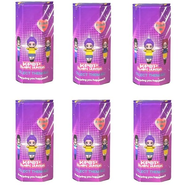 Anime Kpop ŁOwcy DemonóW Seria Figurek Tajemnicze PudełKo PVC KreskóWka Mini Model Zabawka Lalka Dekoracja Biurka Dzieci BożE Narodzenie Niespodzianka Prezent Purple-image