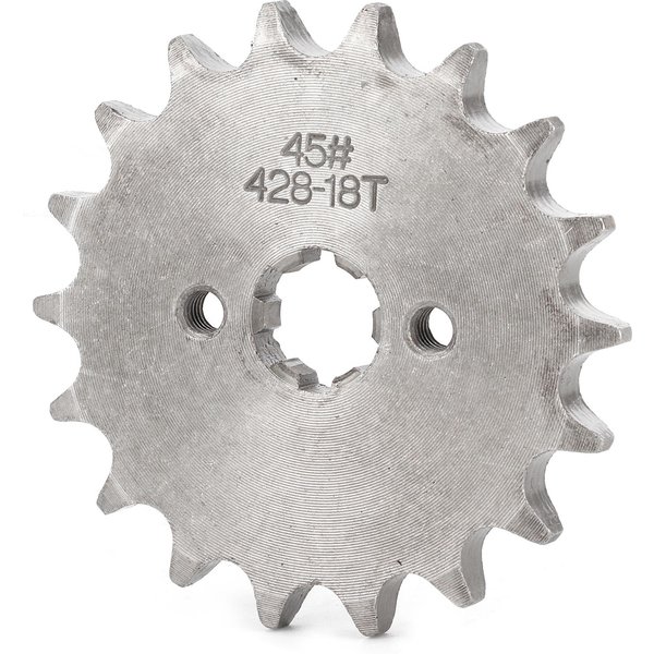 18 ZęBóW Przednia ZęBatka Cog CzęśCi Pasuje Do PIT PRO Trail Dirt Bike 110Cc 125Cc 140Cc 428 łAńCuch White-image