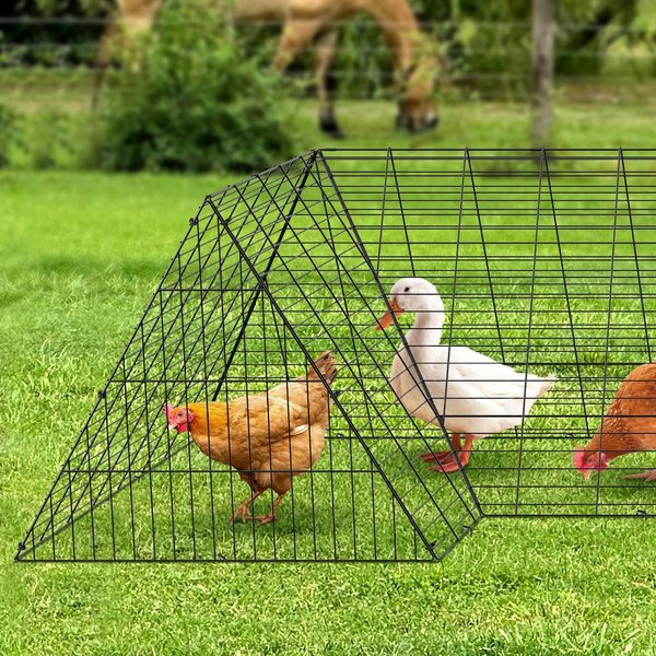 TúNeles Para Pollos, 157.5 X 39.4 X 24.2 Pulgadas(Lxanxal) TúNeles De Pollo Para JardíN, TúNeles De Pollo PortáTiles Para Exterior Con Marcos De Esquina, Recinto Para Gallinero,-image