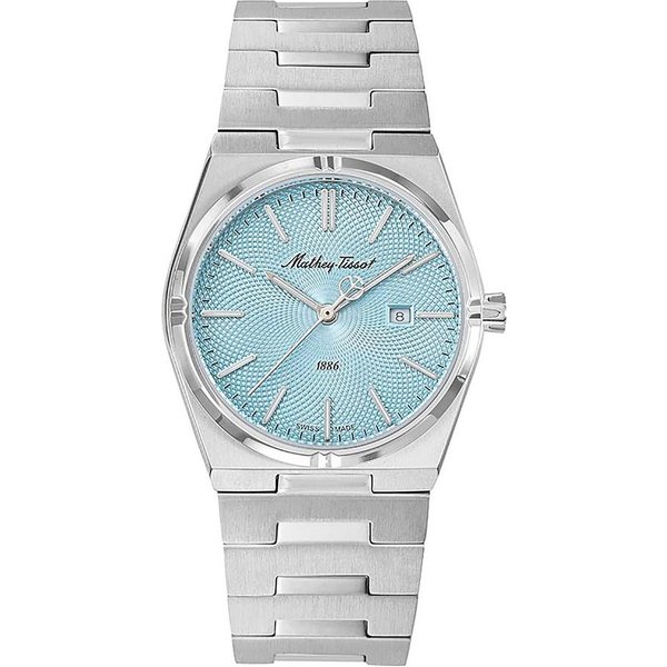 Reloj De Mujer Mathey-Tissot Zeus Acero Inoxidable Esfera Azul Cuarzo D118SK Azul-image