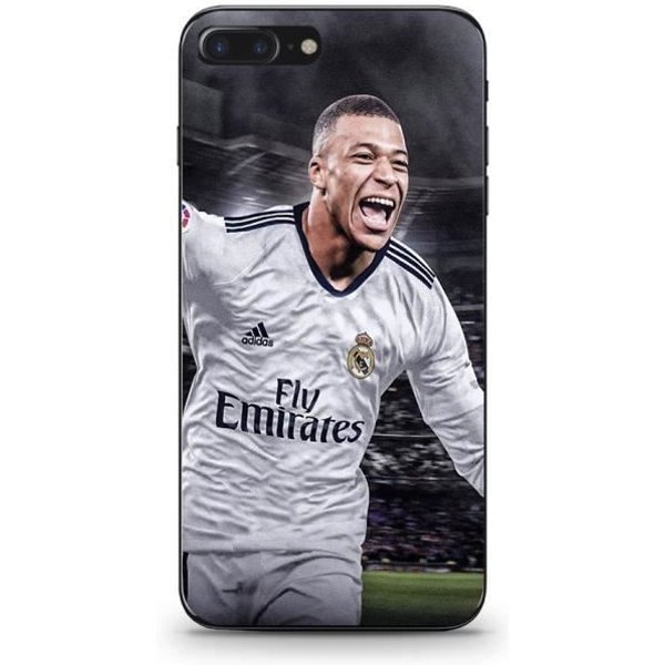 Coque Maniacase Pour Iphone 8 Plus Kylian Mbappe Real Madrid Goal Negro-image
