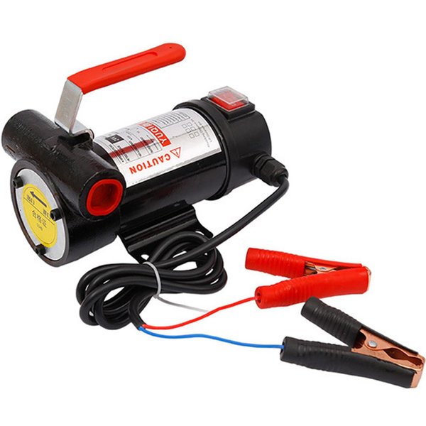 Bomba De Transferencia De Combustible EléCtrica PortáTil De 12V, Bomba Extractora De Transferencia Para Motor, Aceite De Queroseno DiéSel AutomáTico Rojo-image