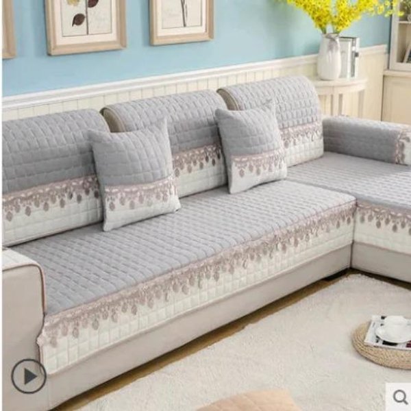 AntypośLizgowa Narzuta Na Sofę Szezlong Czterosezonowy Uniwersalny RozciąGliwy NarożNik Narzuta Na Sofę Sofa RęCznik 1/2/3/4-Osobowa Do Salonu 70X90-image