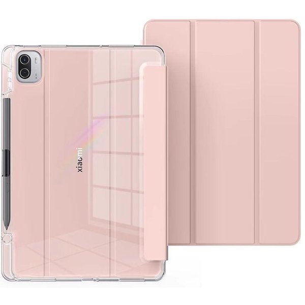Etui Do Xiaomi Pad 7 11,2 Cala Inteligentne Magnetyczne Pokrowiec Na Tablet Funda Dla Xiaomi Pad 7 Pro 11,2 Z Uchwytem Na Rysik Case Xiaomi Pad 7 11.2In RóżOwy-image