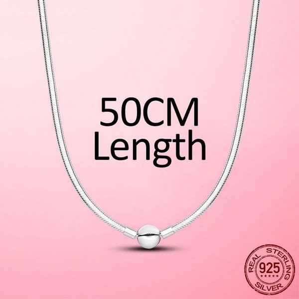 Naszyjnik Z Zamkiem Dla Kobiet 925 Srebro Twist Me ZapięCie Chunky Gruby Zamek Choker łAńCuszek Naszyjniki BiżUteria BiżUteria KołNierz White-image