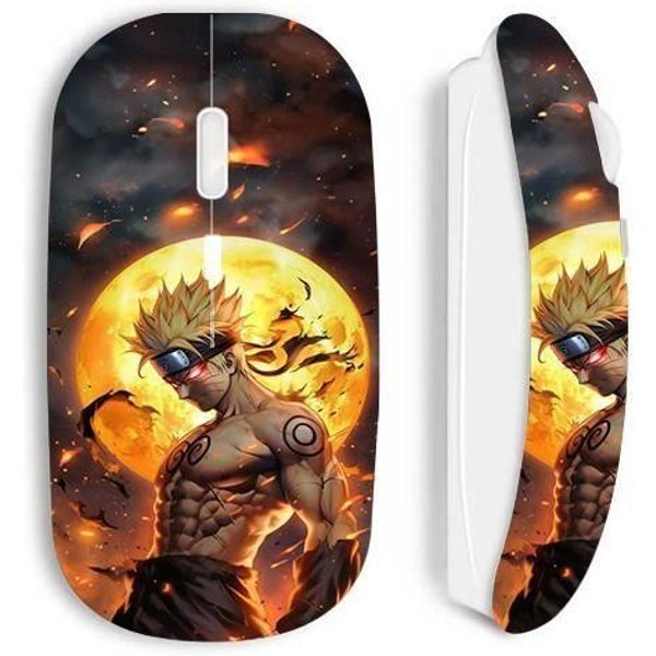 Souris Sans Fil Maniacase Blanche Dark Naruto Lune 3D - Maniacase - Souris - Sans Fil - 3D-image