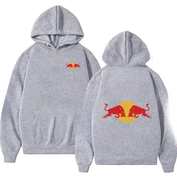 MęSka Bluza Z Kapturem Wiosna Jesień MęSka Codzienna Moda DłUgi RęKaw Bluzy Z Kapturem LuźNe Wygodne CiepłE Bluzy Sportowe 3XL Gray-image