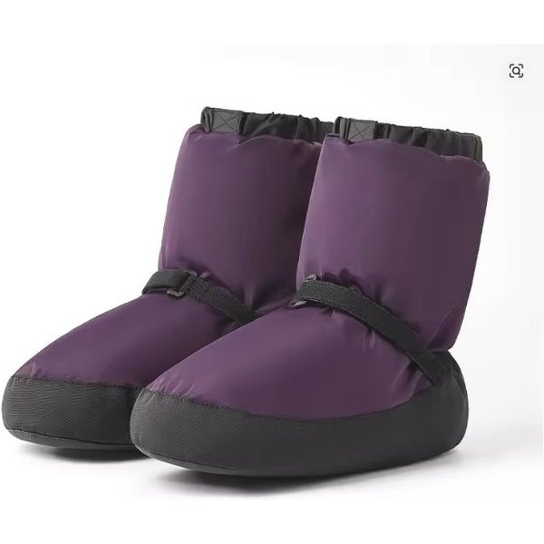 Buty Baletowe Zimowe Buty Do TańCa CiepłE CiepłE KróTkie Buty AntypośLizgowe Buty Baletowe Trening Dla DorosłYch BawełNiane Buty Do TańCa S(36-38) Gray-image