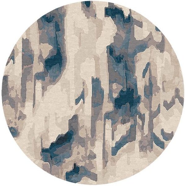 Pluszowy OkrąGłY Dywan W Stylu Nordyckim – Gruba, Puszysta, MięKka Mata Do Salonu, Sypialni, Pokoju Wypoczynkowego, Garderoby Diameter 100Cm(39In)-image