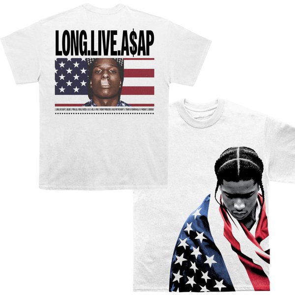 Asap Rocky Nie BąDź GłUpi Graficzny 2026 Koszulka Unisex Unisex OkrąGłY Dekolt 100% BawełNa KróTki RęKaw Oversize Y2K Popularna Modna Koszulka S-image