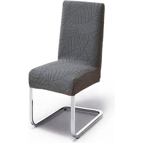 1/2/4/6 Piezas Funda De Silla Jacquard De Hoja Funda EláStica Para Asiento De Silla Protector De Silla De Spandex Cocina Comedor Hogar Restaurante 4Pcs Chair Cover-image