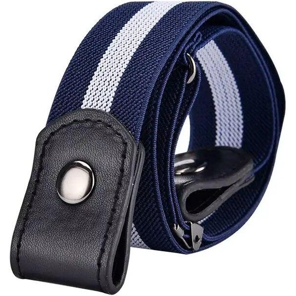 Cintura EláStica Ajustable Con Estiramiento CinturóN Invisible Sin Hebilla Cinturones Para Mujeres Hombres Jeans Pantalones Vestido Sin Hebilla FáCil De Usar-image