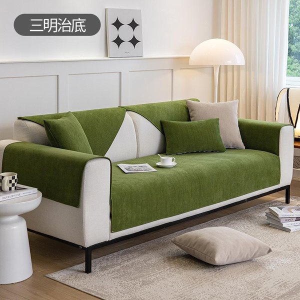 Nuevo CojíN De Sofá De Chenilla Con PatróN De Espiga CojíN De Sofá NóRdico Universal Antideslizante De Color SóLido CojíN Para Sofá Para Todas Las Estaciones 70X70Cm 1Pcs-image