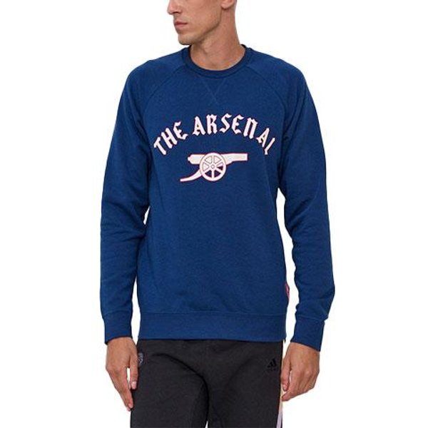 Sudaderas Adidas Arsenal Para Hombre Azules Cuello Redondo Moderada Regular 2XL Blue-image