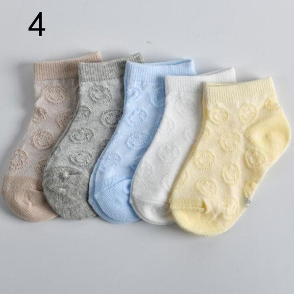 5 Par/Partia Nowe Skarpetki DziecięCe Letnie Cienkie ChłOpięCe I DziewczęCe Skarpetki NiemowlęCe S0-1Years Old-image
