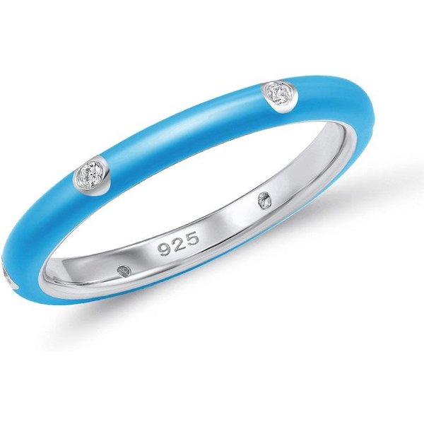 Anillo Apilable De Eternidad CZ ArcoíRis Colorido 925 Para Mujer Fiesta De Bodas Anillo De Compromiso JoyeríA Regalo Set De Anillos 925 10-image