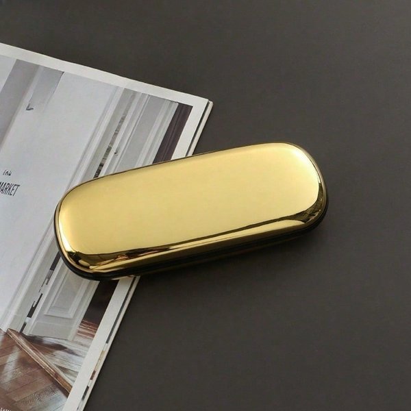 Estuche Para Gafas PortáTil, Resistente A La PresióN, Ligero, Compacto, Caja De Almacenamiento Para Gafas De MiopíA, Gafas, Almacenamiento De Gafas De Sol Gold Varios Colores-image