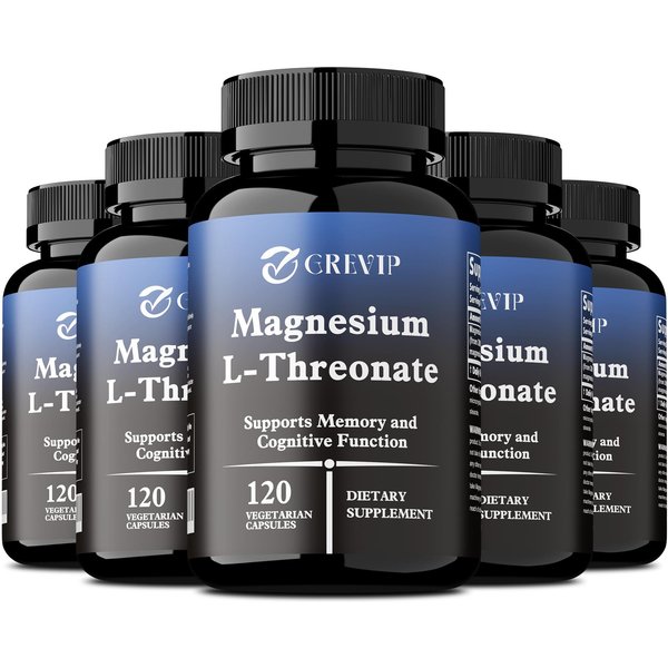 CáPsulas Nutricionales De Magnesio L-Treonato De Alto Contenido, ExtraíDo Naturalmente Y De FáCil AbsorcióN, Aptas Para Adultos. 120*5-image