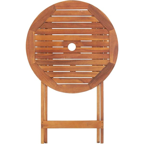 Mesa De JardíN Plegable 60 X 75 Cm Madera De Acacia Maciza-image